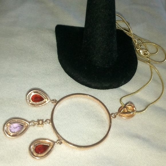 Beautiful custom made natural gemstone pendant - Picture 4 of 4